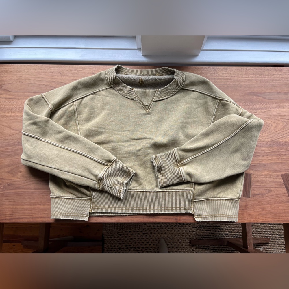 Free People Intercept Sweater Cropped Size S